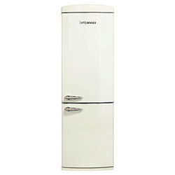 Britannia Breeze Retro Fridge Freezer, A+ Energy Rating, 60cm Wide Cream